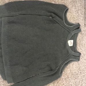Hollister dark green sweater